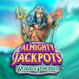 Official Jackpots logo: Almighty Jackpots – Realm of Poseidon by Novomatic at Vincispin Casino