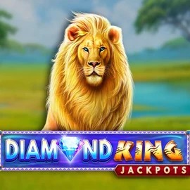 Diamond King Jackpots logo by SpinPlay Games at Vincispin Casino