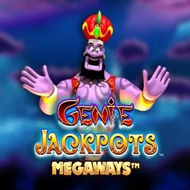 Genie Jackpots Megaways online game logo by Blueprint Gaming on vinci-spins.net