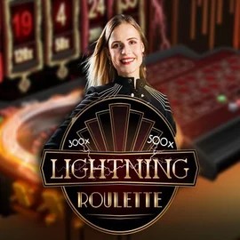Lightning Roulette logo – Live Casino by Evolution at Vincispin Casino