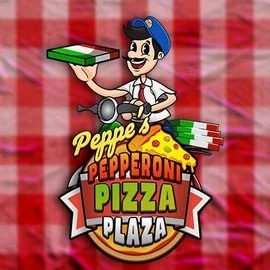 Peppe’s Pepperoni Pizza Plaza logo by Pragmatic Play at Vincispin Casino