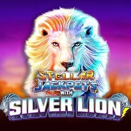 Stellar Jackpots with Silver Lion slot visual from Lightning Box Game available on vinci-spins.net
