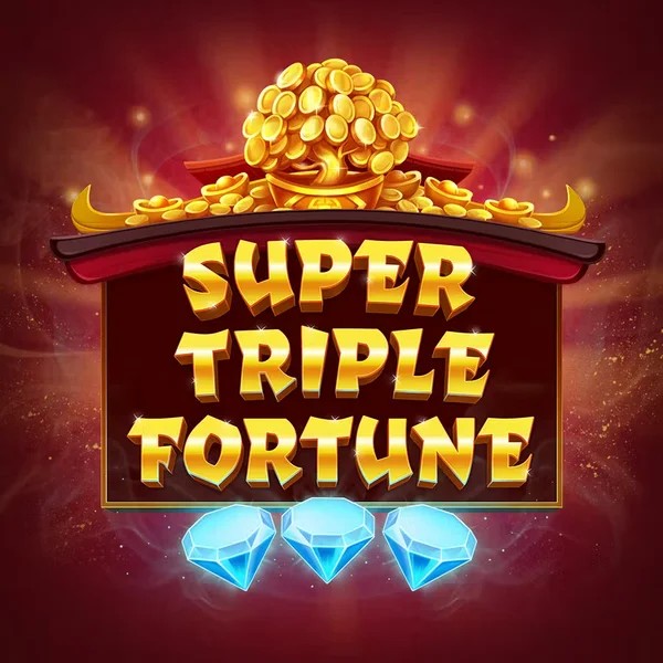 Super Triple Fortune slot logo by Greentube at Vincispin Casino